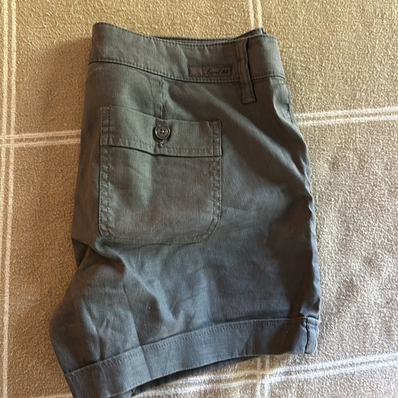 Level 99 gray shorts with front and back pockets, size 28. - Picture 3 of 4